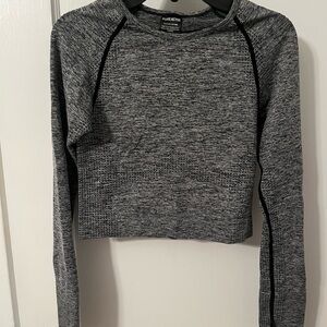Victoria’s Secret “Pink” gray and black Long Sleeve athletic shirt